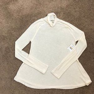NWT Free People Intimately Cream Turtle Neck S